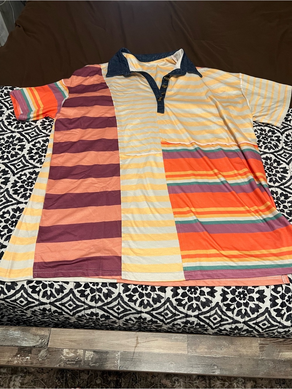 Colorblock Striped t shirt dress